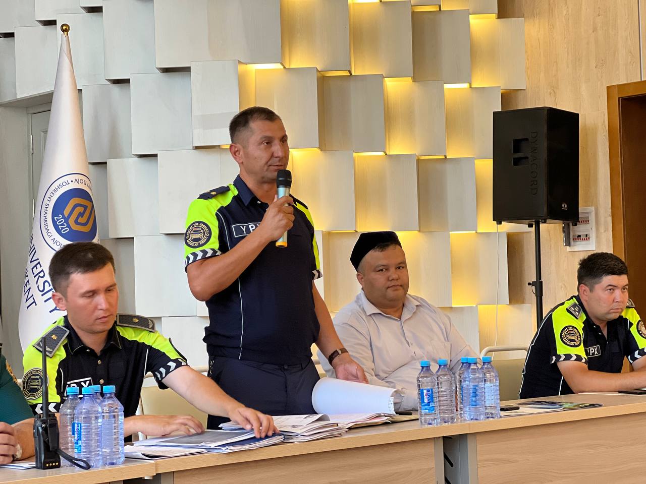 Сотрудники УБДД ГУВД Ташкента провели профилактическое мероприятие в университете “Ajou”