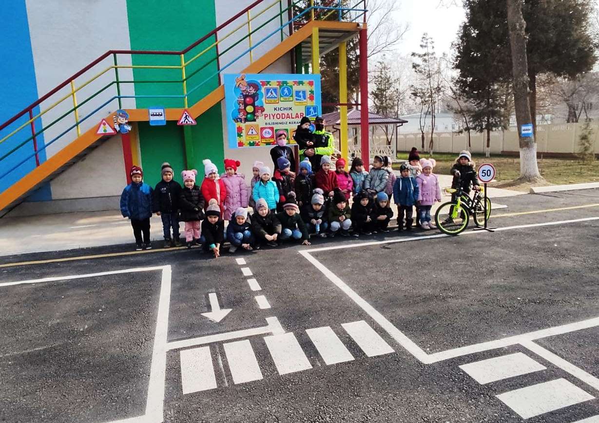 Toshkent shahar IIBB YHXB xodimlari bolalar bog`chasida YHQ bo`yicha dars o`tdilar