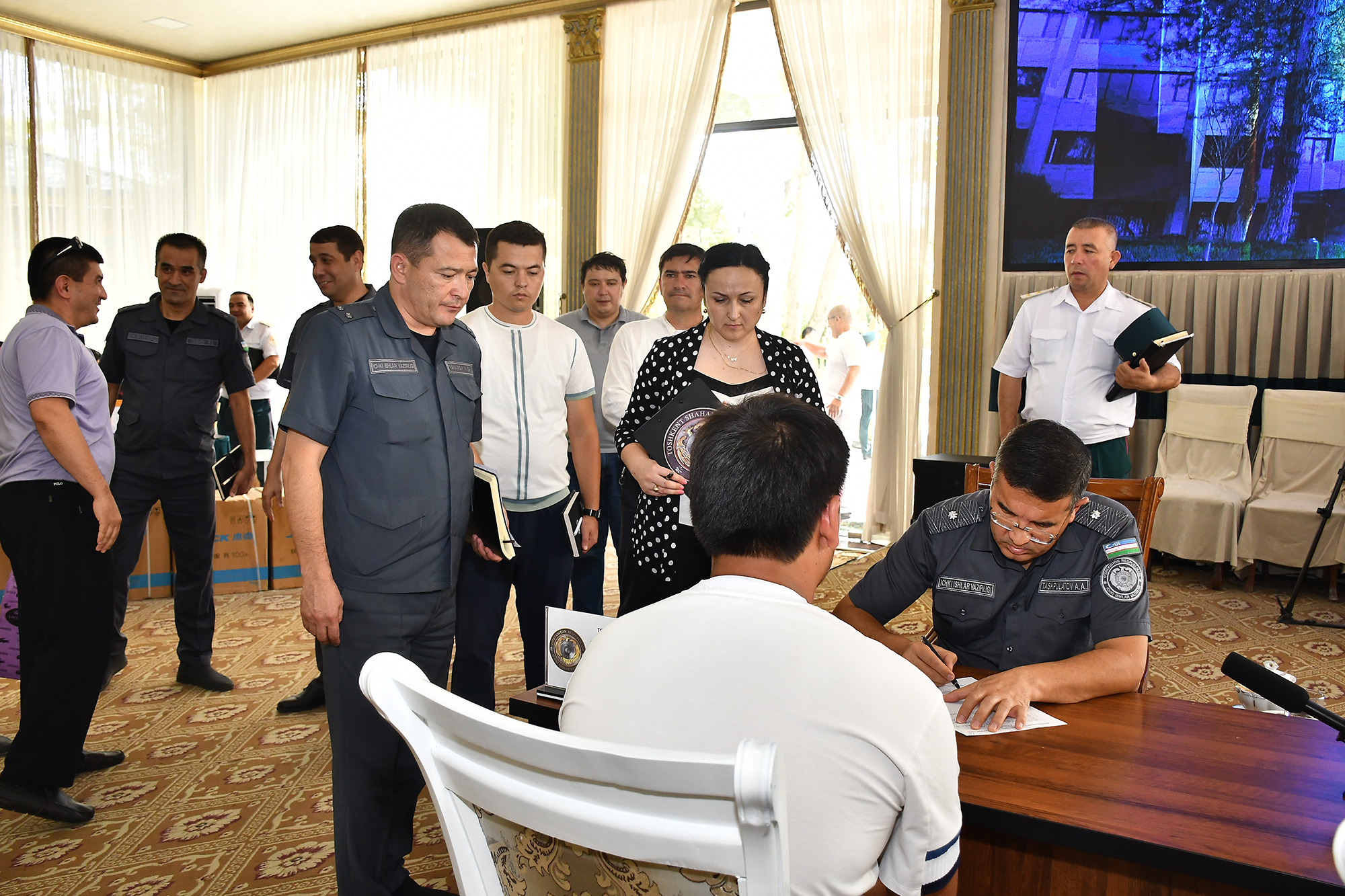 В Шайхантахурском районе состоялся очередной выездной прием начальника ГУВД города Ташкент...
