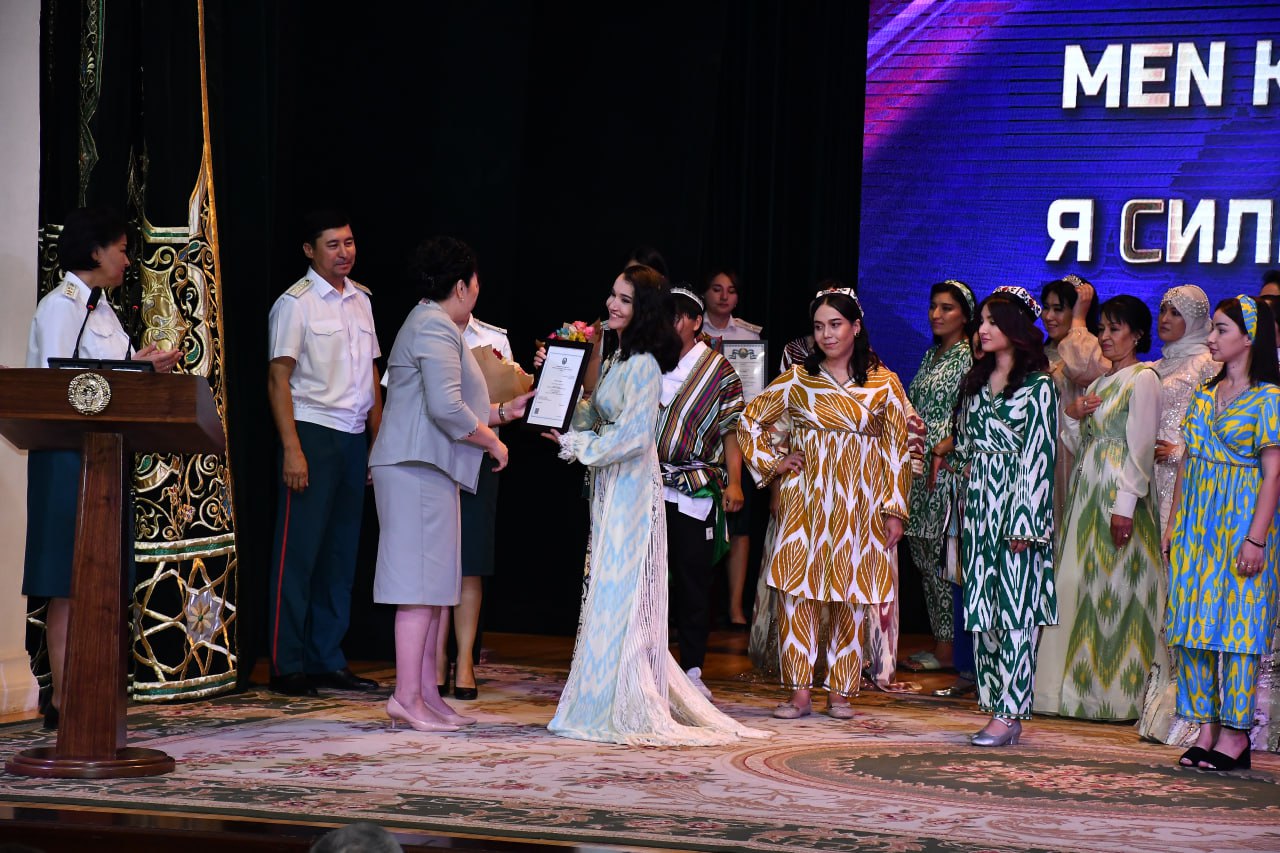 ГУВД г.Ташкента: по итогам проекта «Я сильная женщина» был организован праздничный концерт