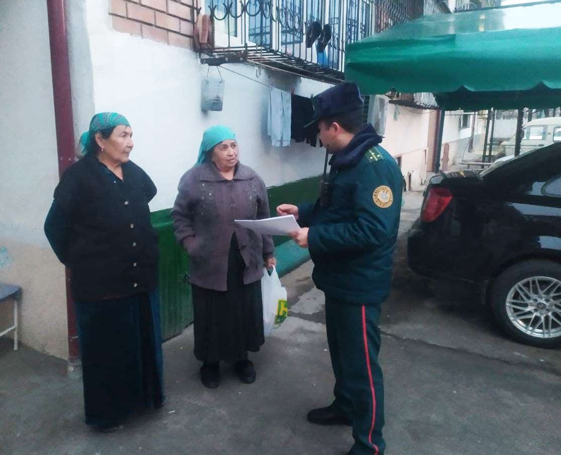 Uchtepa tumani IIO FMB xodimlari “Xavfsiz poytaxt” konsepsiyasi doirasida profilaktik tadb...