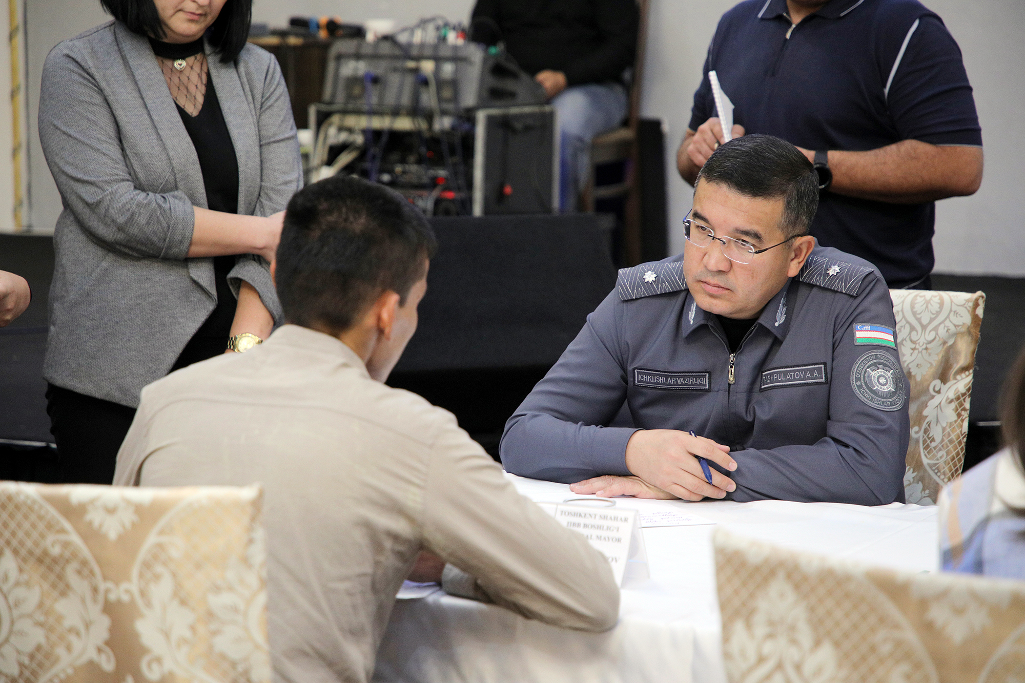 Начальник ГУВД города Ташкента встретился с молодежью Бектемирского района