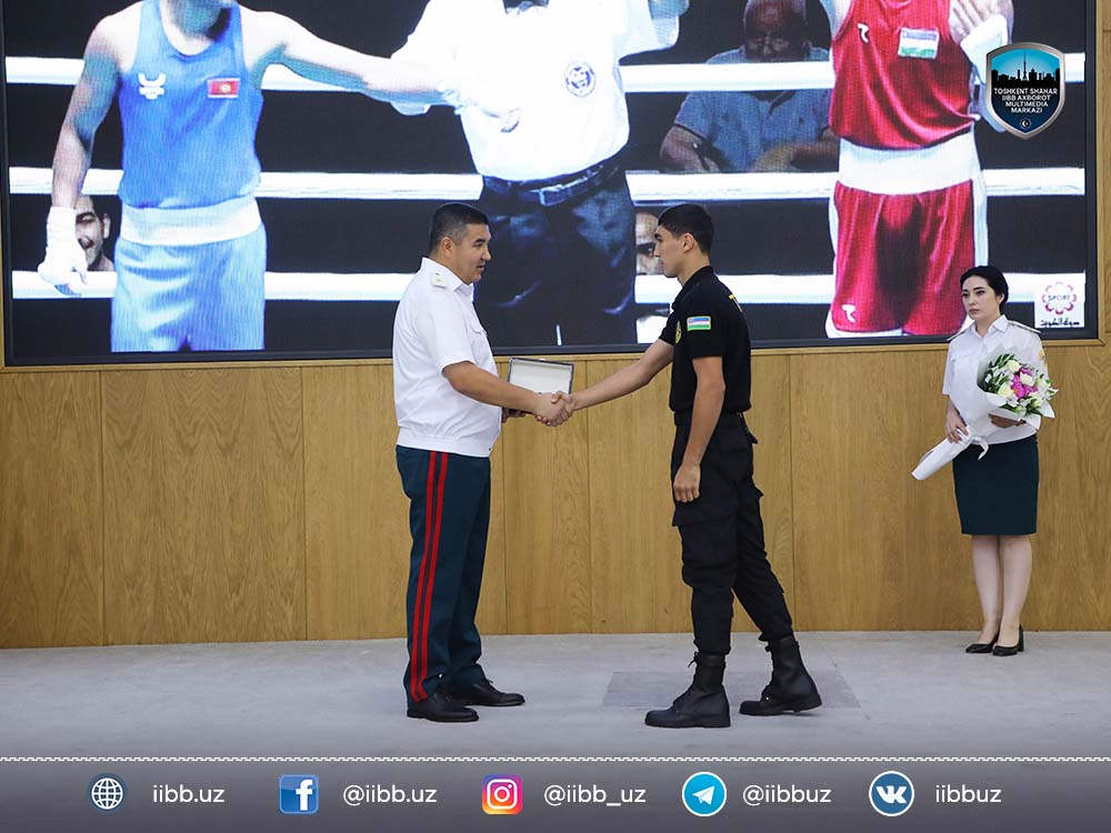 В ГУВД Ташкента поздравили спортсменов – сотрудников ОВД с заслуженной победой