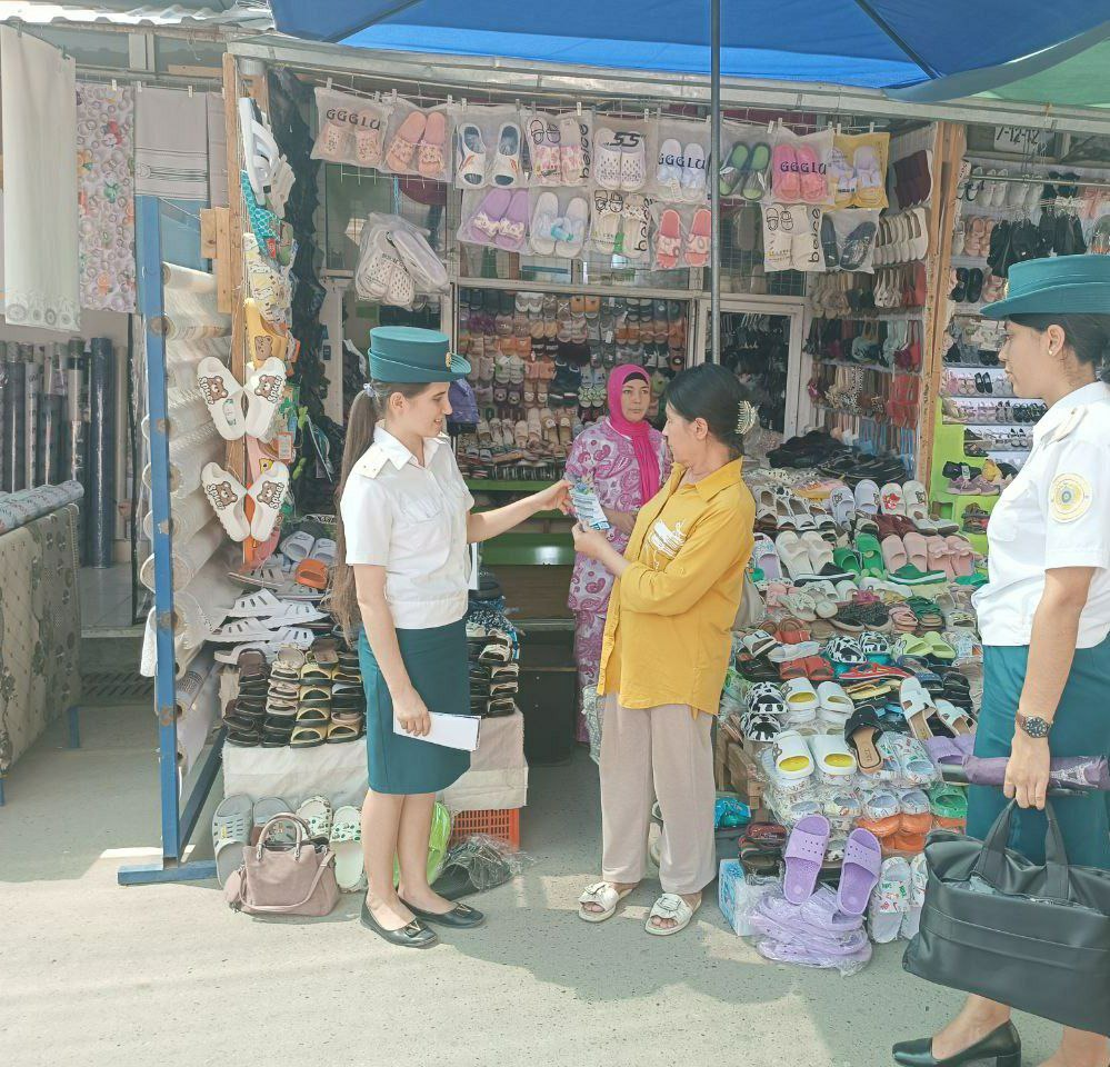 О работе старших инспекторов по вопросам женщин УКД ОВД Чиланзарского района в рамках Дня ...