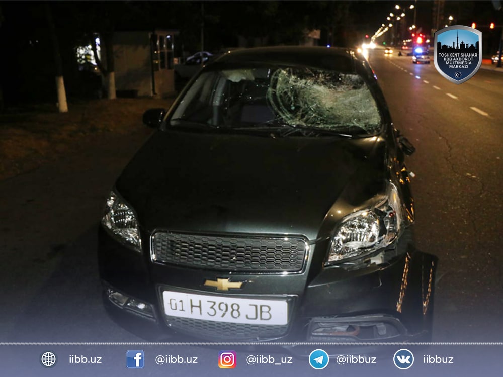 Информационное сообщение о ДТП, произошедшем в Мирзо-Улугбекском районе