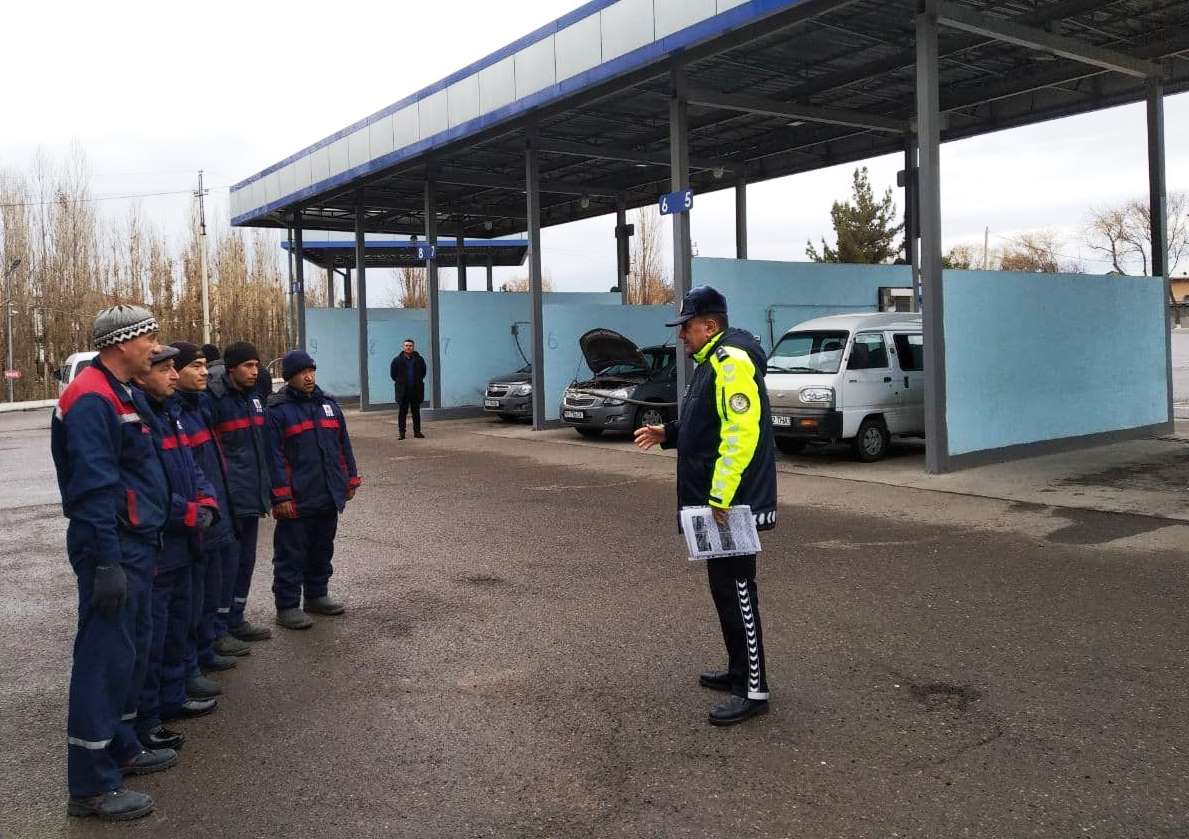Toshkent shahar YHXB xodimlari gaz to`ldirish stantsiyalarida profilaktik tadbirlar o`tkaz...