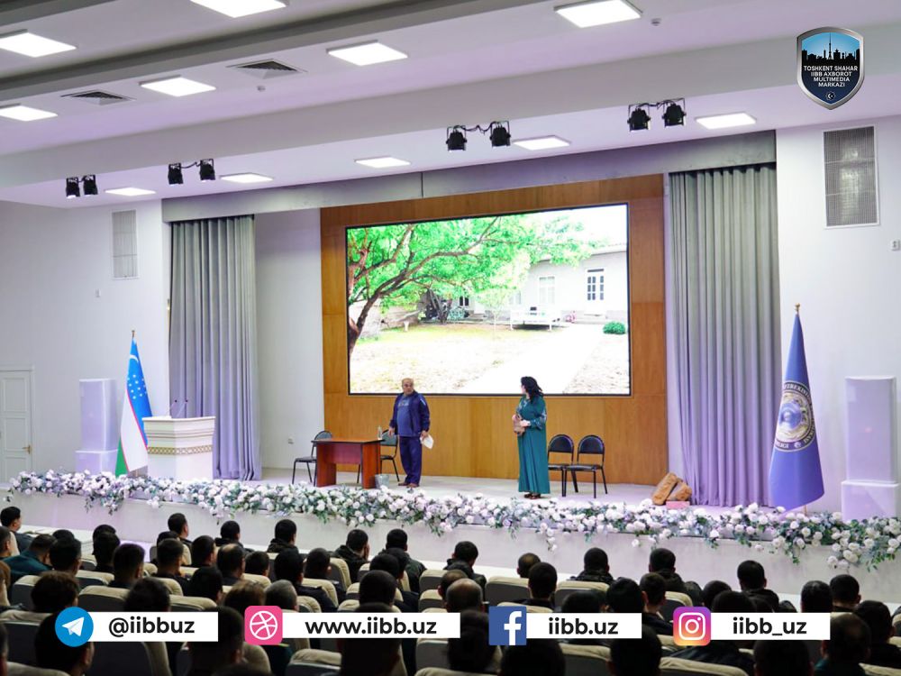 Toshkent shahar Ichki ishlar bosh boshqarmasi maʼnaviy-maʼrifiy tadbirida “Muqimiy” teatri...