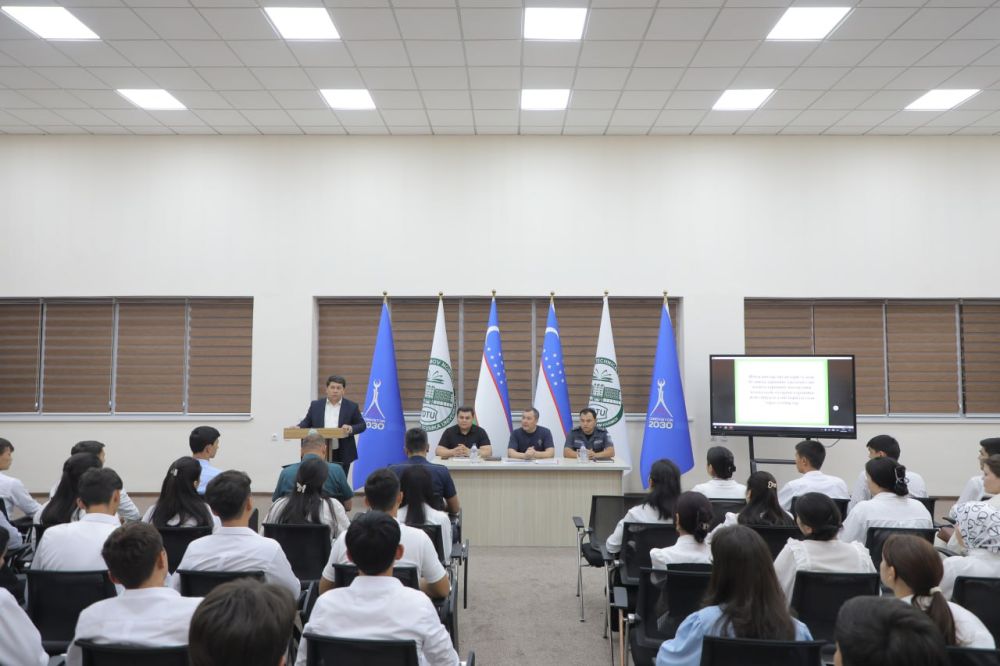 Олмазор тумани ИИО ФМБ раҳбарияти Тошкент Давлат Техника Университети талабалари билан учр...