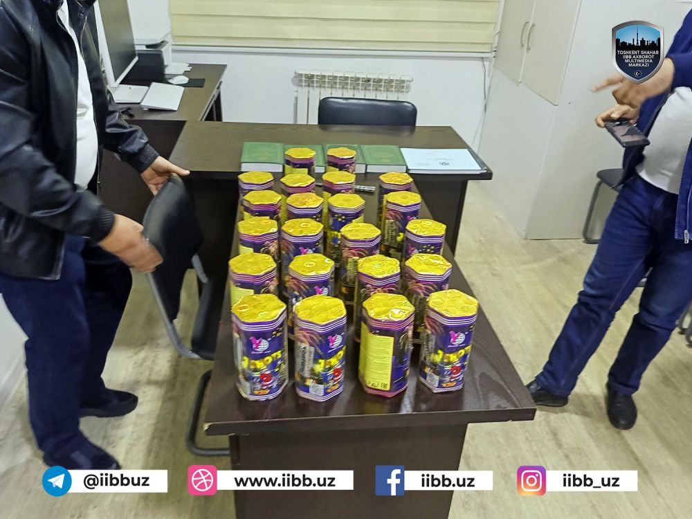 Пиротехника воситаларининг ноқонуний муомаласи тўхтатиб қолинди