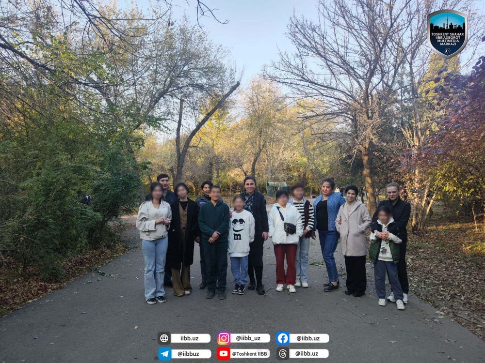 Марказ болалари Тошкент боғларига сайр қилишди