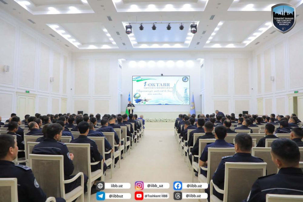 “1-октябрь – Ўқитувчилар ва мураббийлар куни” Тошкент шаҳар Қўриқлаш бошқармасида кенг ниш...