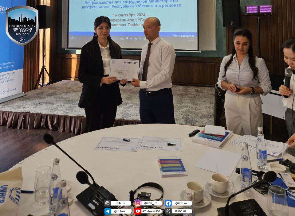 В целях повышения квалификации сотрудников ГУВД г. Ташкента организован семинар-тренинг