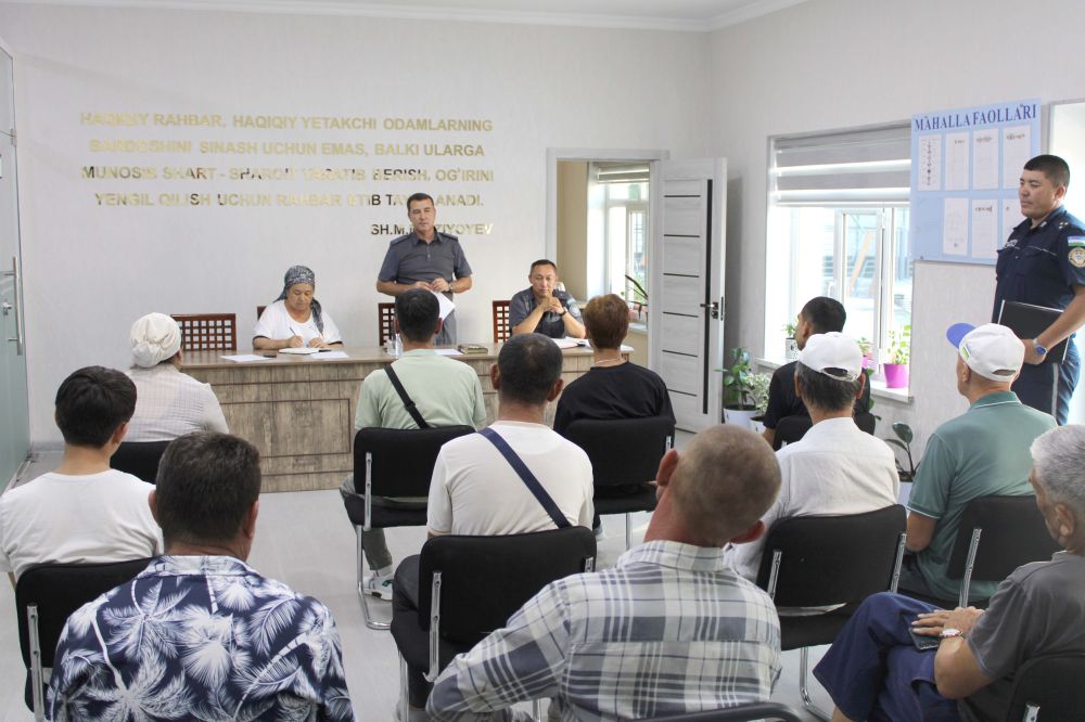 Пробация ҳисобида турувчилар билан учрашув