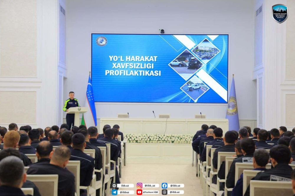 Тошкент шаҳар Қўриқлаш бошқармасида йўл ҳаракати хавфсизлигини таъминлаш бўйича профилакти...