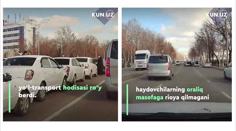 Chilonzor tumanida sodir boʻlgan YTH haqida ma’lumot