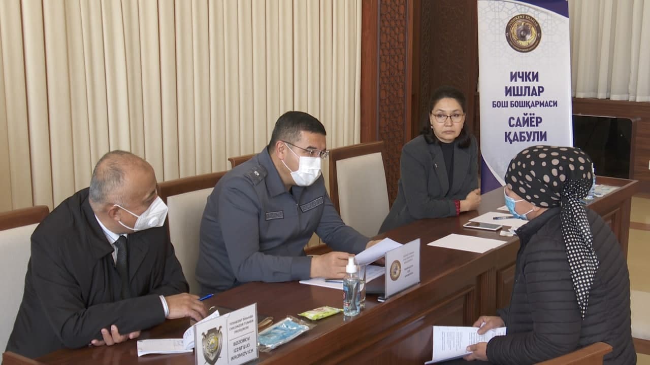 Чилонзор туманида Тошкент шаҳар ИИББ бошлиғининг сайёр қабули ўтказилди