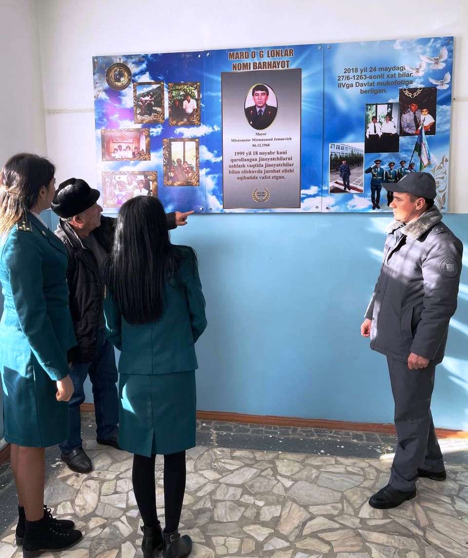 Yashnobod tumani IIO FMB xodimlari xizmat burchini ado etish vaqtida halok bo`lgan xodimni...