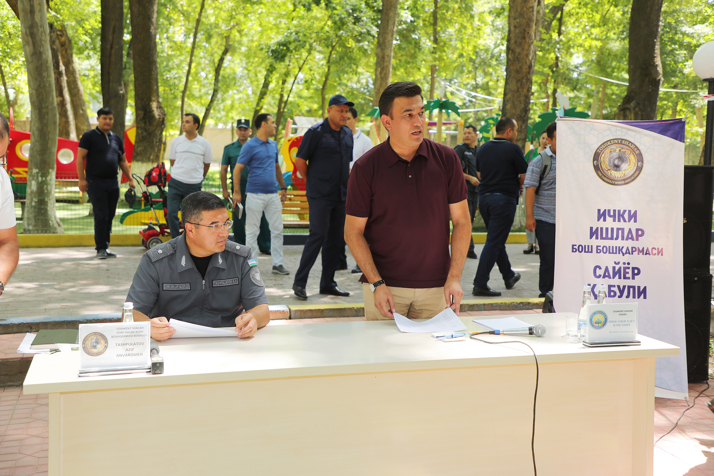 Выездной приём начальника ГУВД Ташкента состоялся в Янгихаётском районе