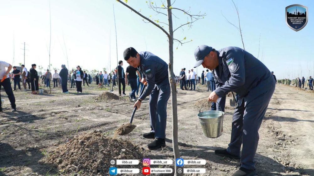 Пойтахтимизда “Яшил макон” умуммиллий лойиҳаси давом этмоқда