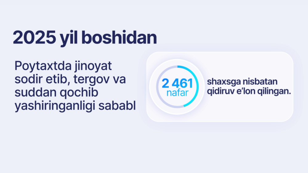 Тезкор қидирув хизмати томонидан амалга оширилаётган ишлар