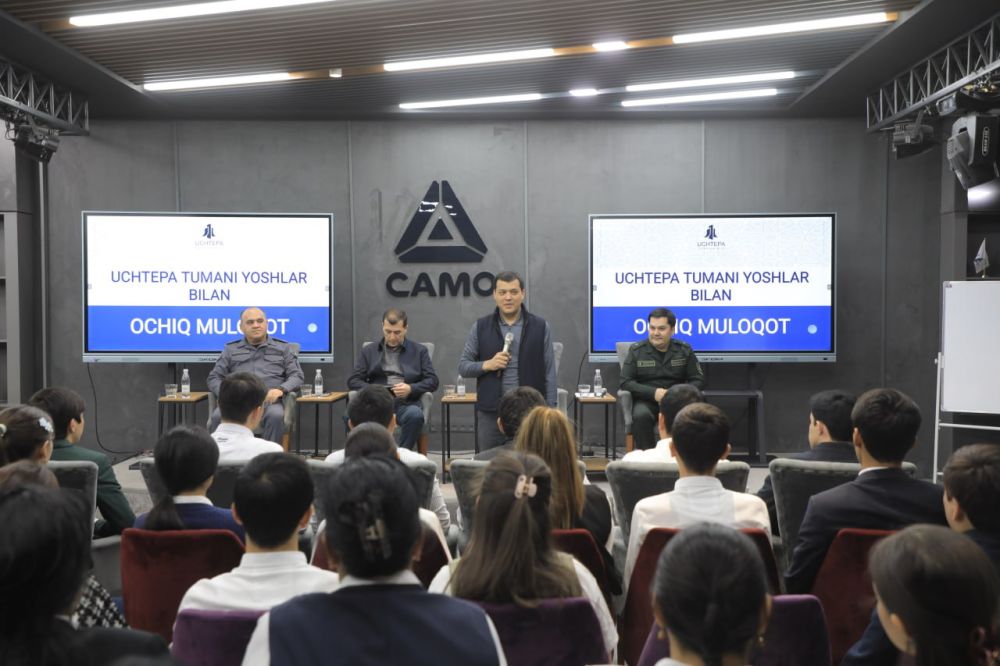 Учтепа туманида ёшлар билан очиқ мулоқот: долзарб мавзулар муҳокама этилди