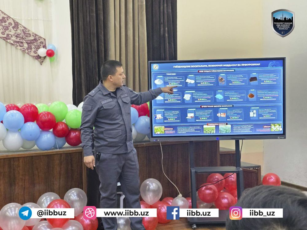 Chilonzor tumani maktablarida giyohvandlikka qarshi targ‘ibot tadbirlari o‘tkazilmoqda