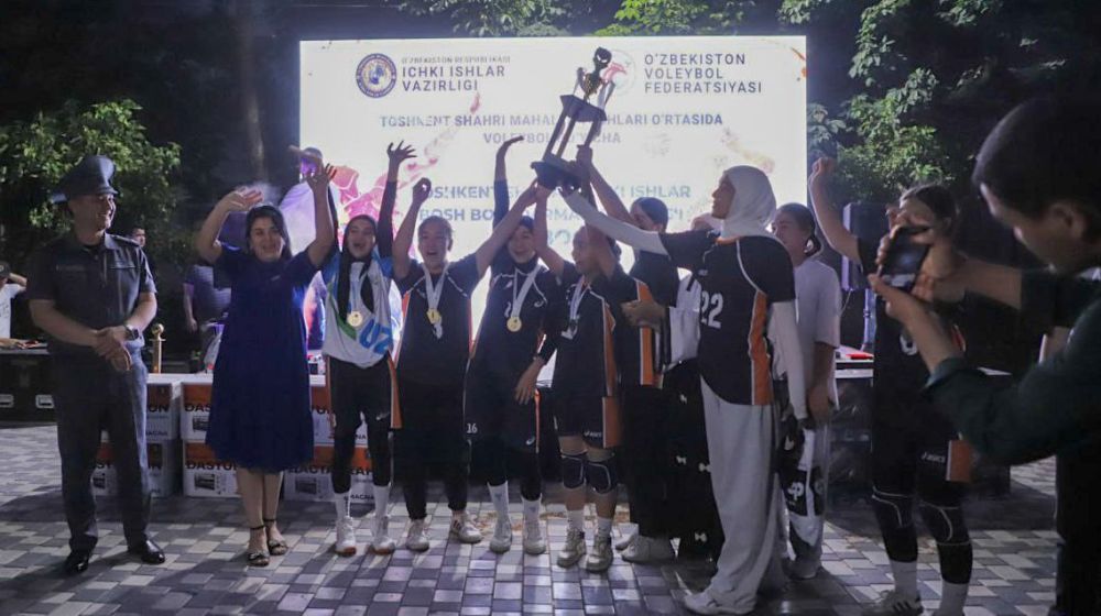 Яшнобод туманида “Беш ташаббус олимпиадаси” доирасида Волейбол бўйича “Ички ишлар вазирлиг...